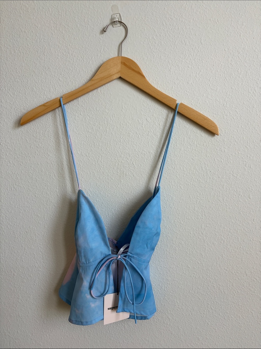 Superdown Tie-Front Spaghetti Strap Cami